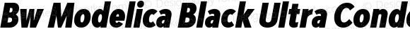 Bw Modelica Black Ultra Condensed Italic