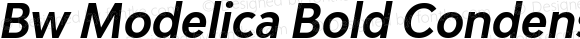 Bw Modelica Bold Condensed Italic