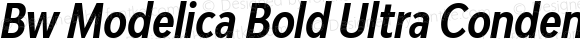 Bw Modelica Bold Ultra Condensed Italic