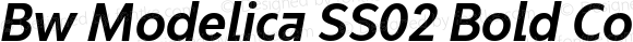 Bw Modelica SS02 Bold Condensed Italic
