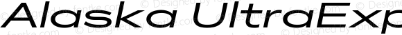 Alaska UltraExpanded Regular Italic