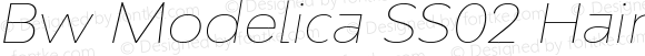 Bw Modelica SS02 Hairline Expanded Italic