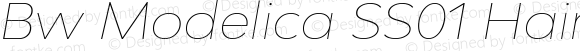 Bw Modelica SS01 Hairline Expanded Italic