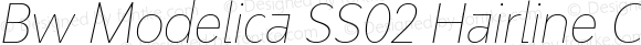 Bw Modelica SS02 Hairline Condensed Italic