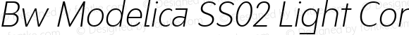 Bw Modelica SS02 Light Condensed Italic