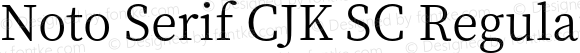 Noto Serif CJK SC Regular