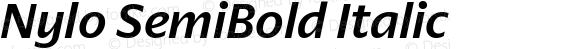 Nylo SemiBold Italic