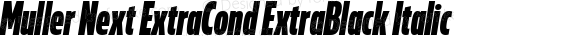 Muller Next ExtraCond ExtraBlack Italic
