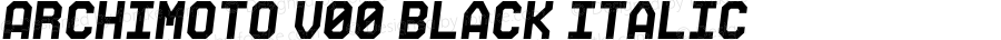 Archimoto V00 Black Italic