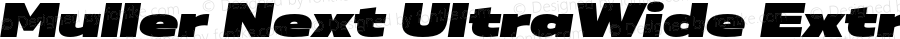 Muller Next UltraWide ExtraBlack Italic