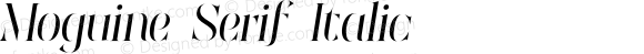 Moguine Serif Italic