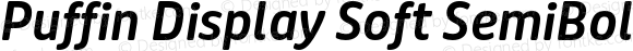 Puffin Display Soft SemiBold Italic