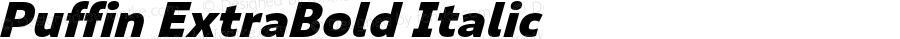 Puffin ExtraBold Italic