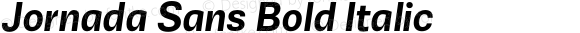 Jornada Sans Bold Italic