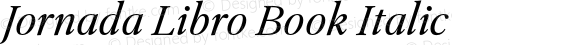 Jornada Libro Book Italic