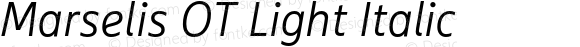 Marselis OT Light Italic