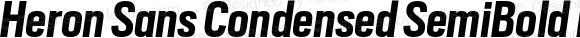 Heron Sans Condensed SemiBold Italic