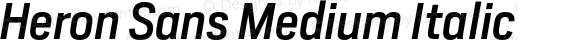 Heron Sans Medium Italic