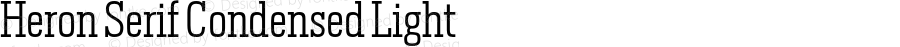 Heron Serif Condensed Light