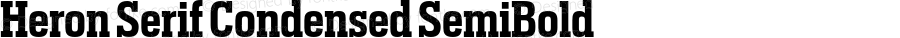 Heron Serif Condensed SemiBold