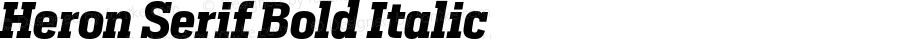 Heron Serif Bold Italic