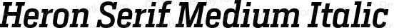 Heron Serif Medium Italic