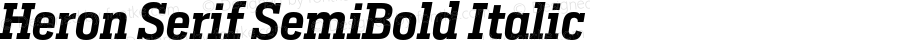Heron Serif SemiBold Italic