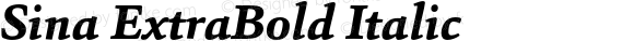 Sina ExtraBold Italic