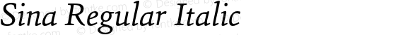 Sina Regular Italic