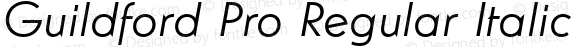 Guildford Pro Regular Italic