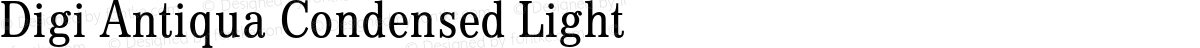 Digi Antiqua Condensed Light