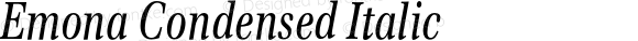 Emona Condensed Italic