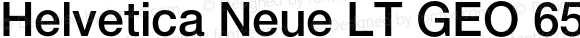 Helvetica Neue LT GEO 65 Medium