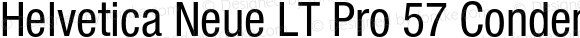 Helvetica Neue LT Pro 57 Condensed