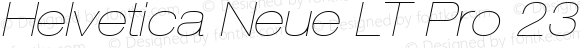 HelveticaNeueLT Pro 23 UltLtEx Italic