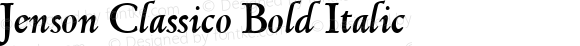 Jenson Classico Bold Italic