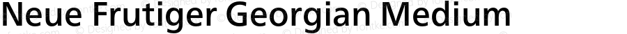 Neue Frutiger Georgian Medium