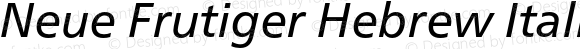 Neue Frutiger Hebrew It