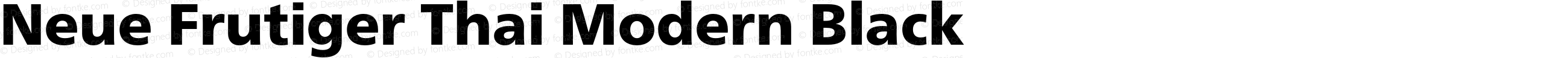 Neue Frutiger Thai Modern Black