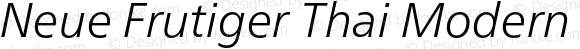 Neue Frutiger Thai Modern Lt It