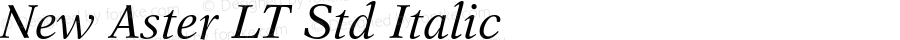 New Aster LT Std Italic