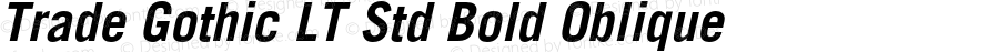 TradeGothicLTStd-BoldObl