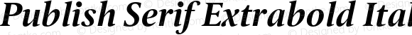 Publish Serif Extrabold Italic