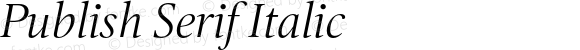 Publish Serif Italic