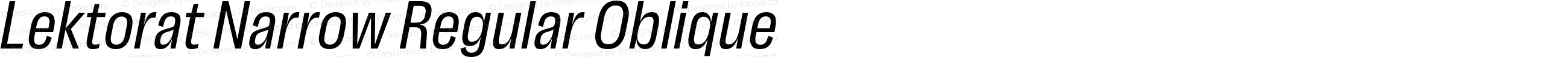 Lektorat Narrow Regular Oblique