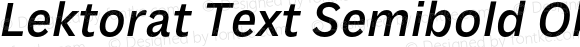 Lektorat Text Semibold Oblique