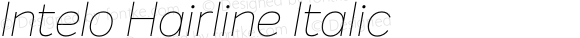 Intelo Hairline Italic