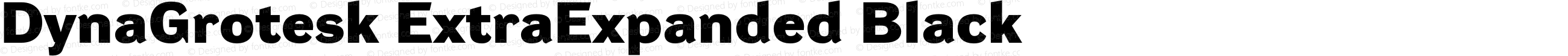 DynaGrotesk ExtraExpanded Black