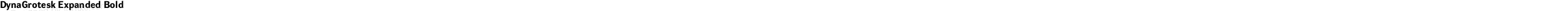 DynaGrotesk Expanded Bold