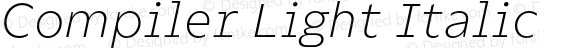 Compiler Light Italic